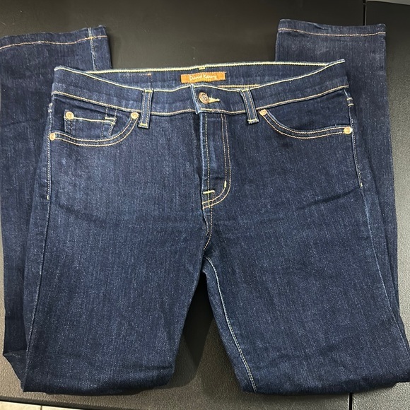 421.  David Kahn Dark Blue Ankle Jeans - Picture 1 of 11